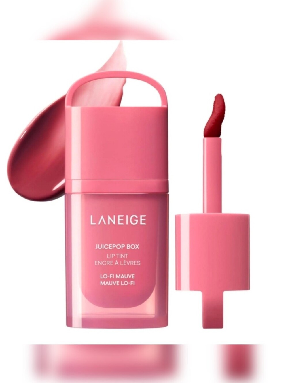 LANEIGE JuicePop Box Hydrating Oil Lip Tint in the shade Lo-Fi Mauve New